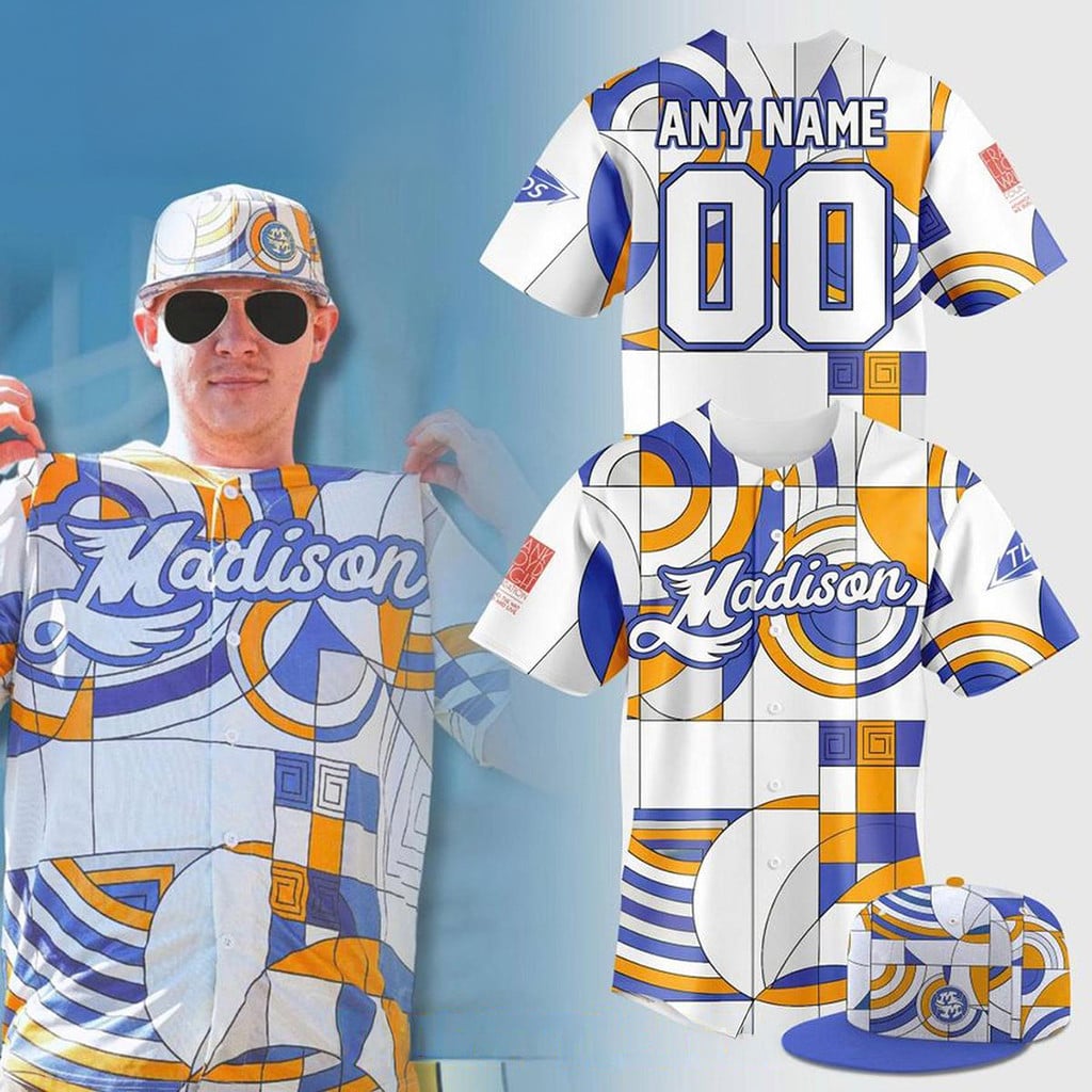 Personalized Madison Mallards X Frank Lloyd Wright 2026 Art Baseball Jersey Mallards Merch Gift