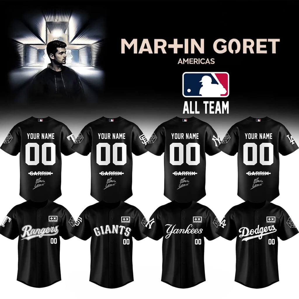 Personalized Martin Garrix x MLB Americas Tour Custom All Team Baseball Jersey Fan Merch
