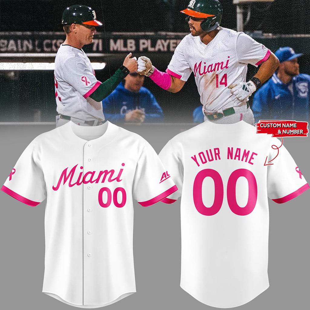 Personalized Miami Hurricanes Baseball Fight Against Cancer 2026 Baseball Jersey Fan Merch