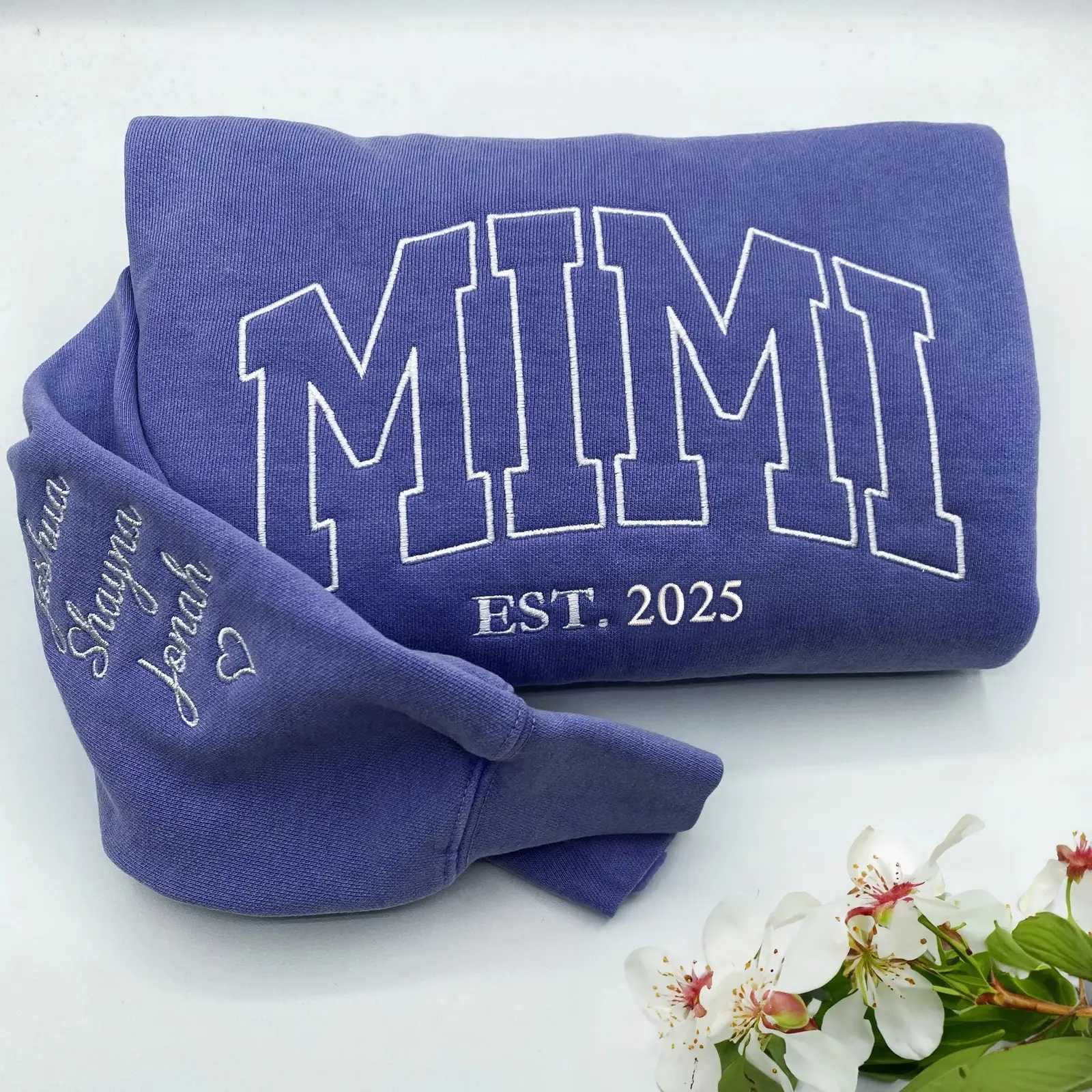 Personalized Mimi Sweatshirt Grandma Est Crewneck Custom Family Gift for Mom Personalized Mimi Sweatshirt Grandma Est Crewneck Custom Family Gift for Mom - Image 1
