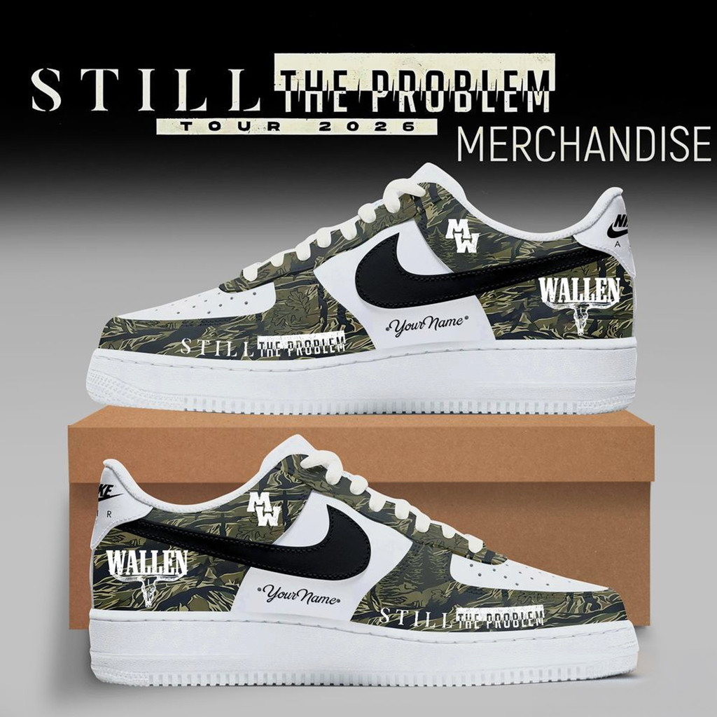Personalized Morgan Wallen Still The Problem Tour 2026 AF1 Shoes Sneakers Morgan Wallen Merch