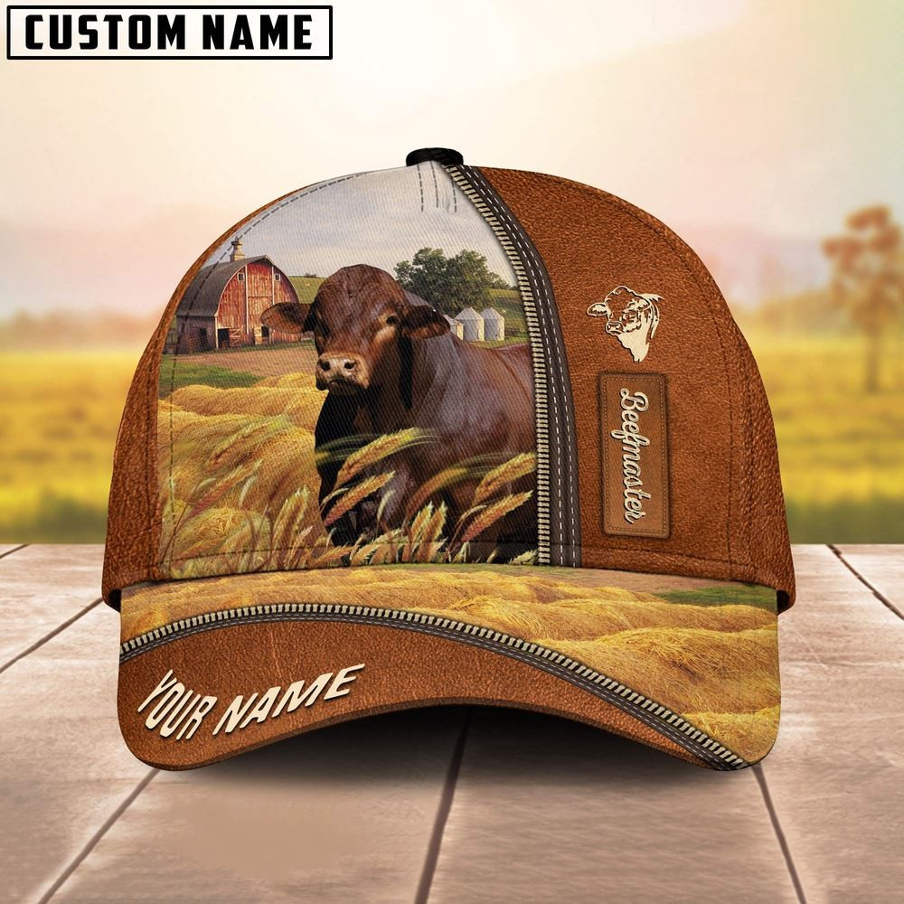 Personalized Name Beefmaster Barn Farm Cap Farm Cap Farmer Baseball Cap Gift Ideas For Farmers