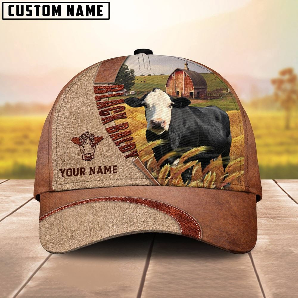 Personalized Name Black Baldy Farm Barn Cap Farm Cap Farmer Baseball Cap Gift Ideas For Farmers