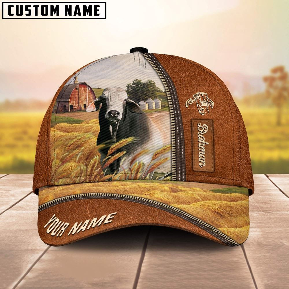 Personalized Name Brahman Barn Farm Cap Farm Cap Farmer Baseball Cap Best Gifts For Farmers
