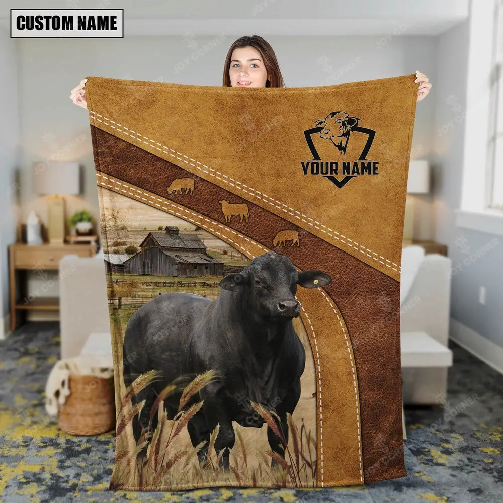 Personalized Name Brangus Blanket Farm Blanket Best Gifts For Farmers