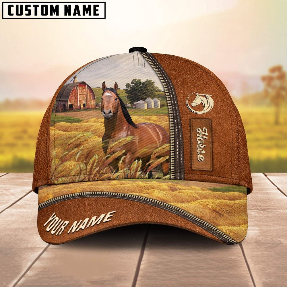 Personalized Name Horse Barn Farm Cap Farm Cap Farmer Baseball Cap Best Gifts For Farmers