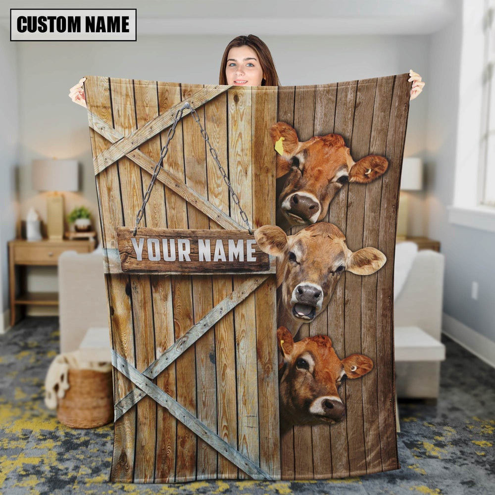 Personalized Name Jersey Barn Blanket Farm Blanket Best Gifts For Farmers Personalized Name Jersey Barn Blanket Farm Blanket Best Gifts For Farmers - Image 1