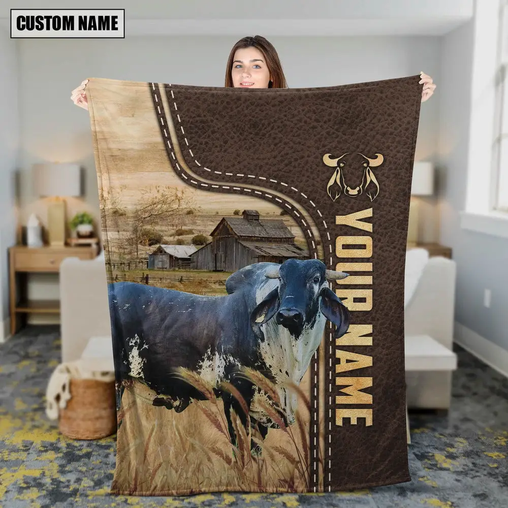 Personalized Name Sardo Negro Farm Blanket Gift Ideas For Farmers Personalized Name Sardo Negro Farm Blanket Gift Ideas For Farmers - Image 1