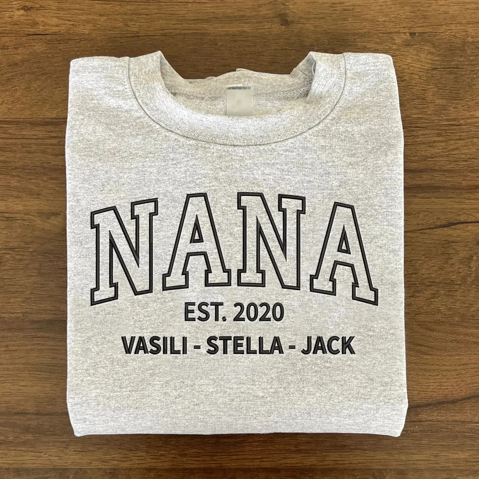 Personalized Nana Sweatshirt Grandma Est Crewneck Family Names Gift for Mom Personalized Nana Sweatshirt Grandma Est Crewneck Family Names Gift for Mom - Image 1
