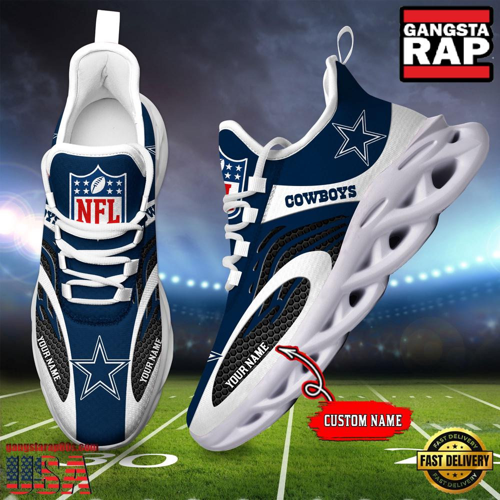 Personalized National Football League Dallas Cowboys Air Max Shoes Air Cushion Sneakers Personalized National Football League Dallas Cowboys Air Max Shoes Air Cushion Sneakers - Image 1