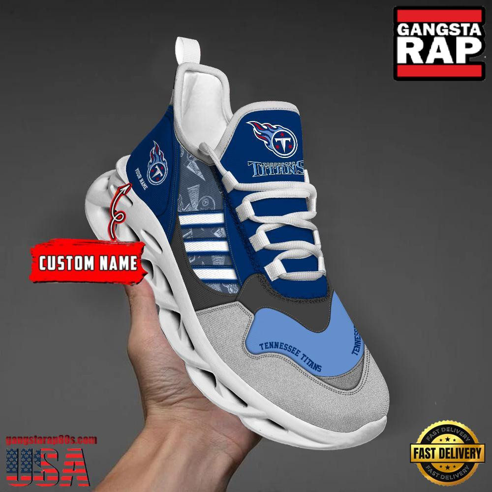 Personalized National Football League Tennessee Titans Clunky Sport Air Max Shoes Air Cushion Sneakers