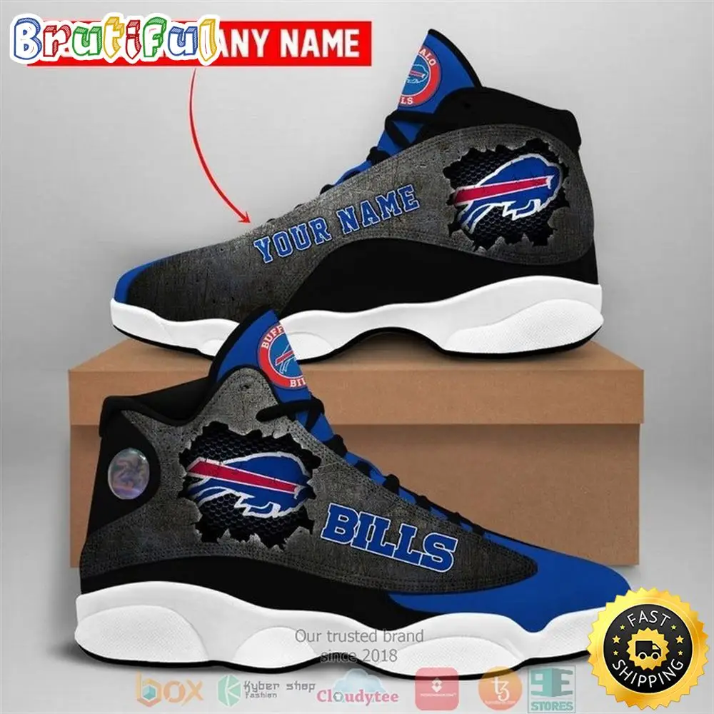 Personalized Nfl Buffalo Bills Nfl Football Team 3 Air Jordan 13 Sneaker Shoes