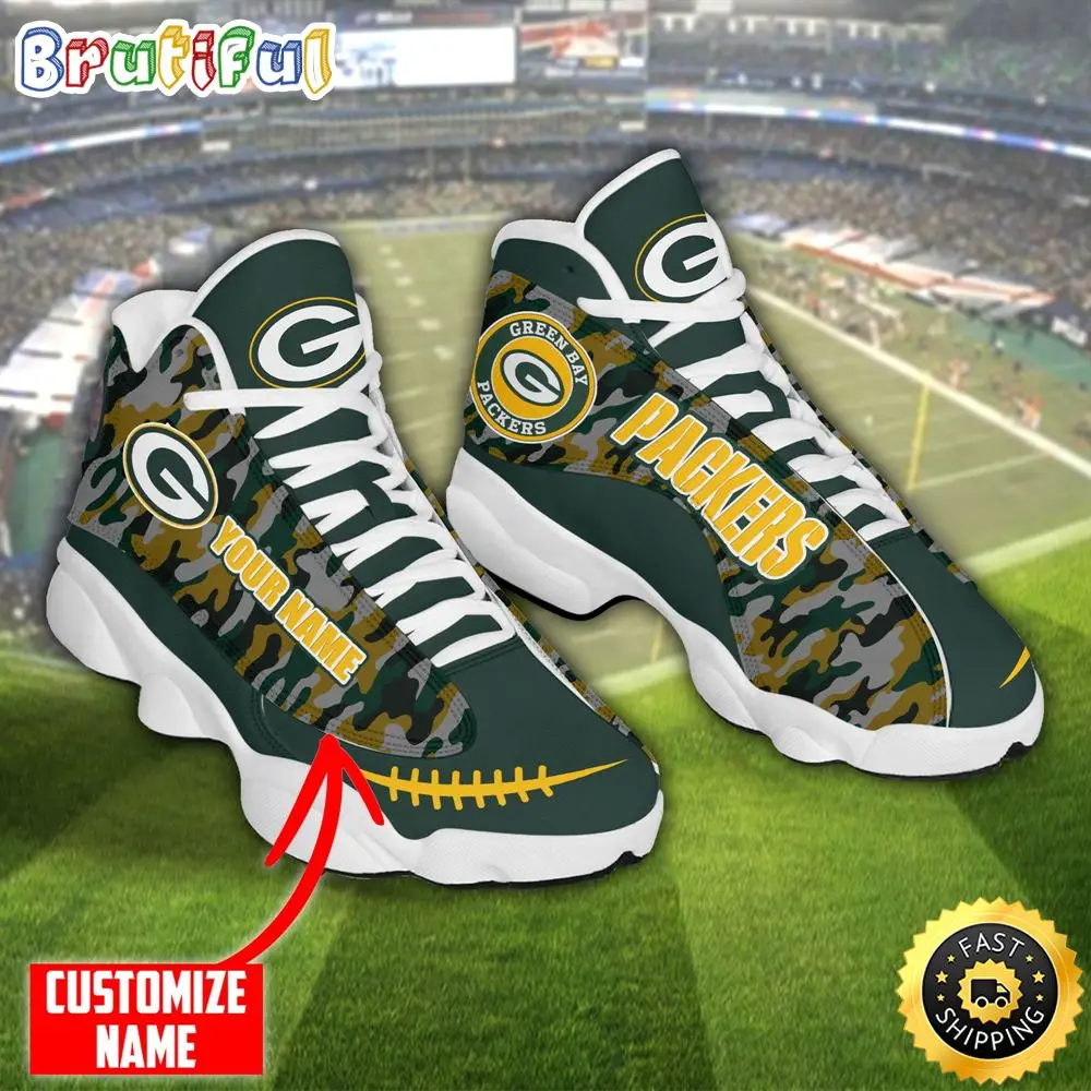 Personalized Nfl Kansas City Chiefs Camo Air Jordan 13 Shoes