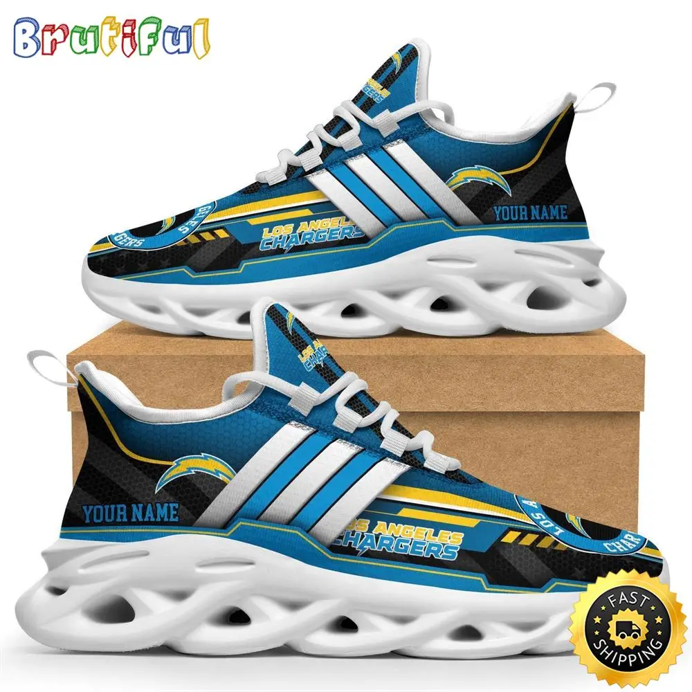 Personalized NFL Los Angeles Chargers Sneaker Max Soul Shoes The Perfect sports Gift For Fans Personalized NFL Los Angeles Chargers Sneaker Max Soul Shoes The Perfect sports Gift For Fans - Image 1