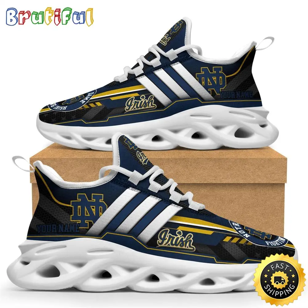 Personalized Notre Dame Fighting Irish Max Soul Shoes Sneakers Elevate Your Every Step