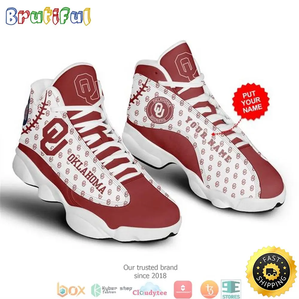 Personalized Oklahoma Sooners Nfl 2 Football Air Jordan 13 Sneaker Shoes Personalized Oklahoma Sooners Nfl 2 Football Air Jordan 13 Sneaker Shoes - Image 1