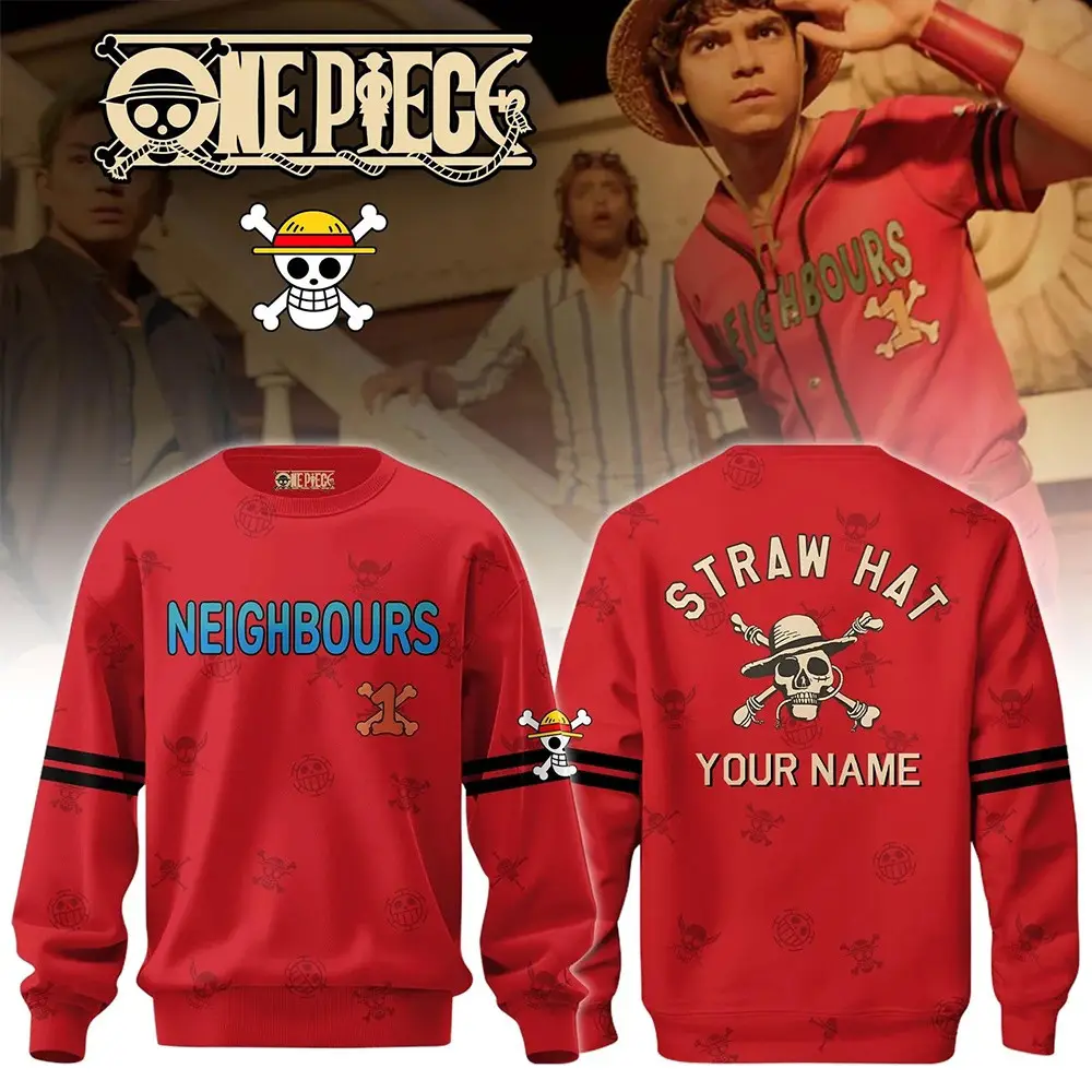Personalized One Piece Live Action Luffy Neighbours Sweatshirt 2026 One Piece Merch Best Gifts