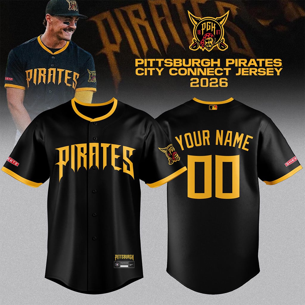 Personalized Pittsburgh Pirates City Connect 2026 Baseball Jersey Pirates Merch Gifts For Fans