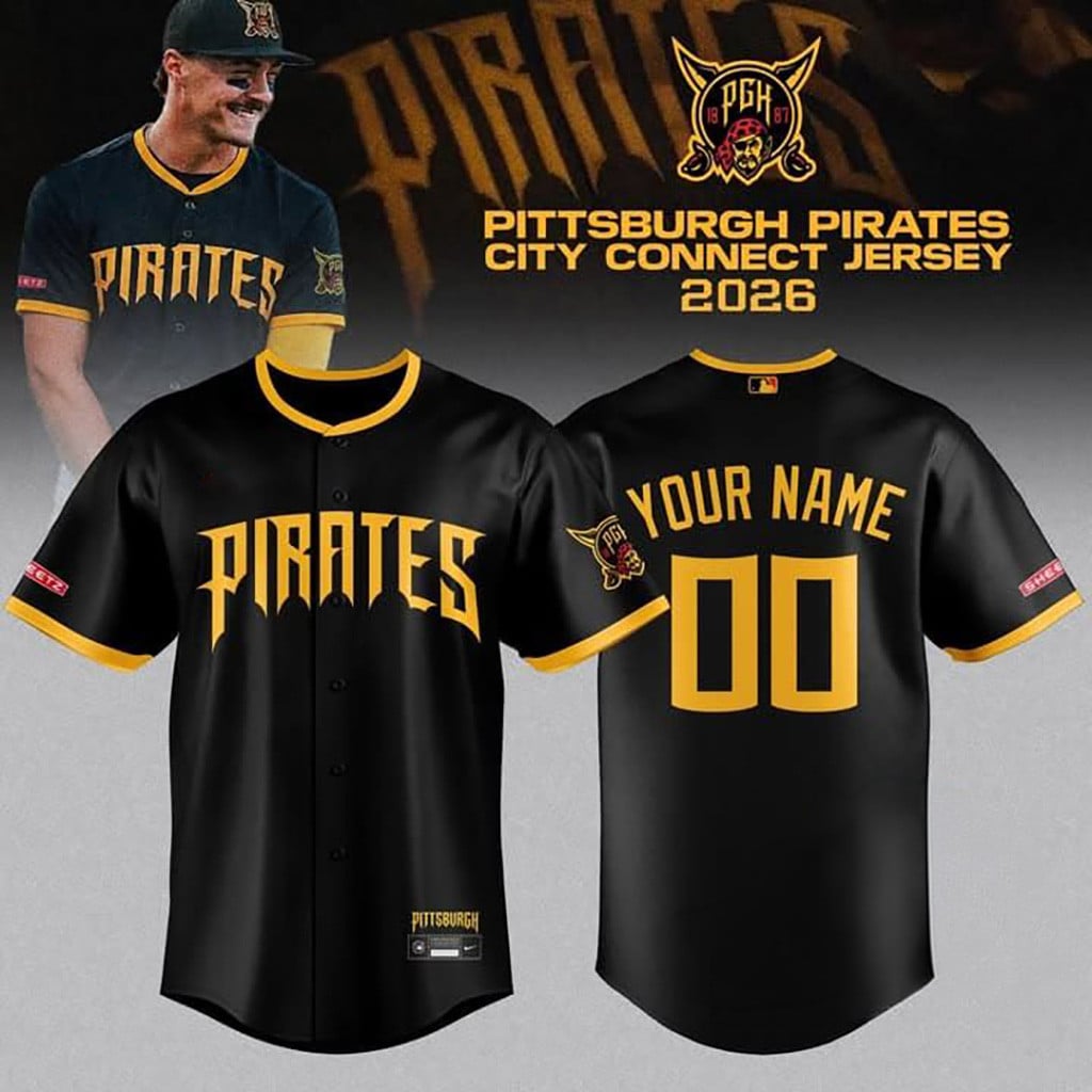 Personalized Pittsburgh Pirates City Connect Jersey 2026 Baseball Jersey Pirates Merch Fan Gifts