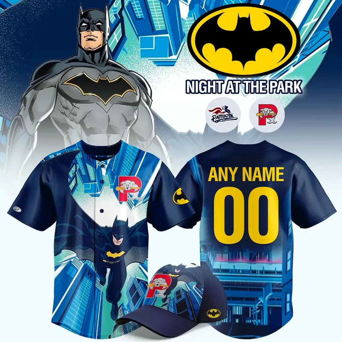 Personalized Portland Sea Dogs 2026 Batman Night DC Comics Baseball Jersey Gifts For Fans