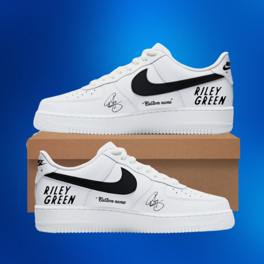 Personalized Riley Green Cowboy As It Gets Tour 2026 AF 1 Shoes Sneakers Riley Green Merch Personalized Riley Green Cowboy As It Gets Tour 2026 AF 1 Shoes Sneakers Riley Green Merch - Image 1