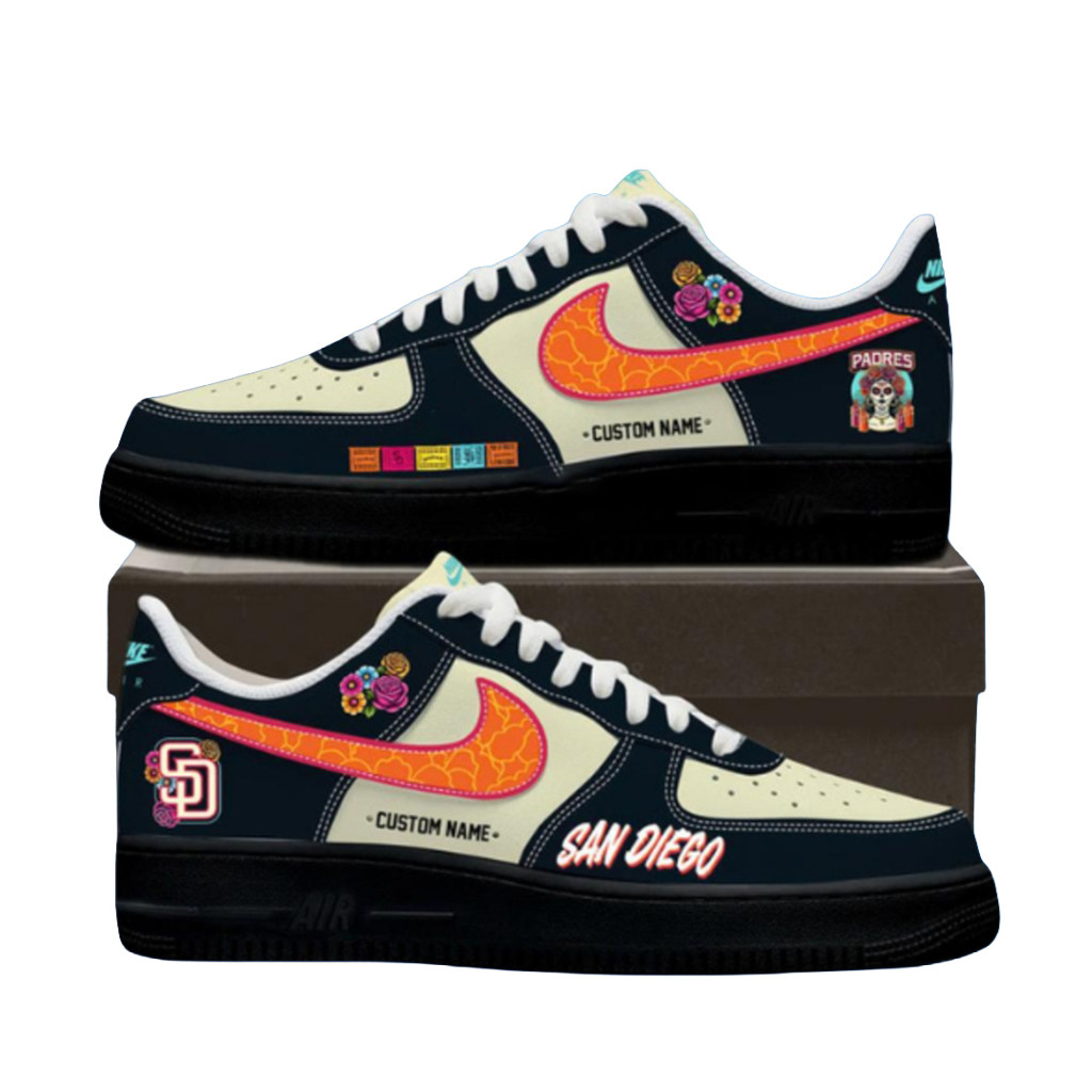 Personalized San Diego Padres City Connect 2026 Air Force 1 Shoes Sneakers SD Padres Merch