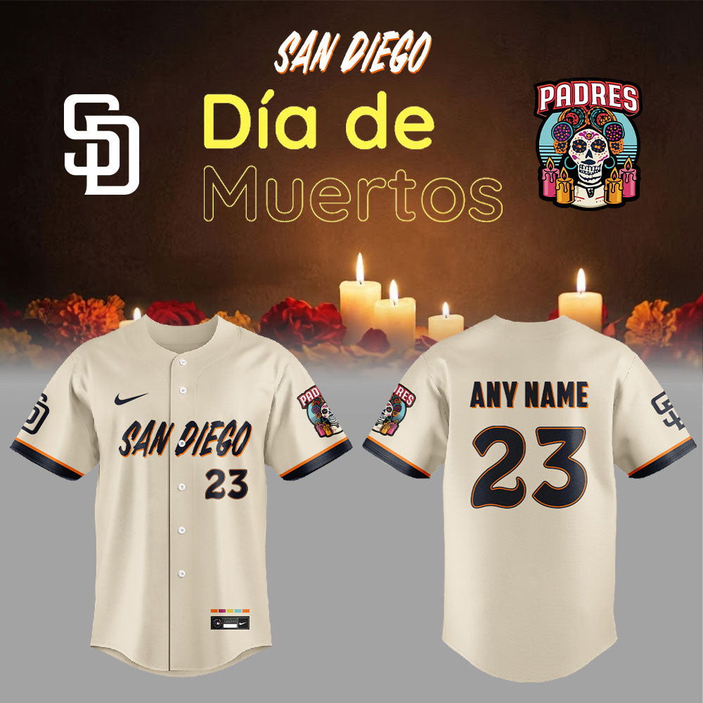 Personalized San Diego Padres City Connect Concept Dia De Los Muertos 2026 Jersey Padres Merch Personalized San Diego Padres City Connect Concept Dia De Los Muertos 2026 Jersey Padres Merch - Image 1