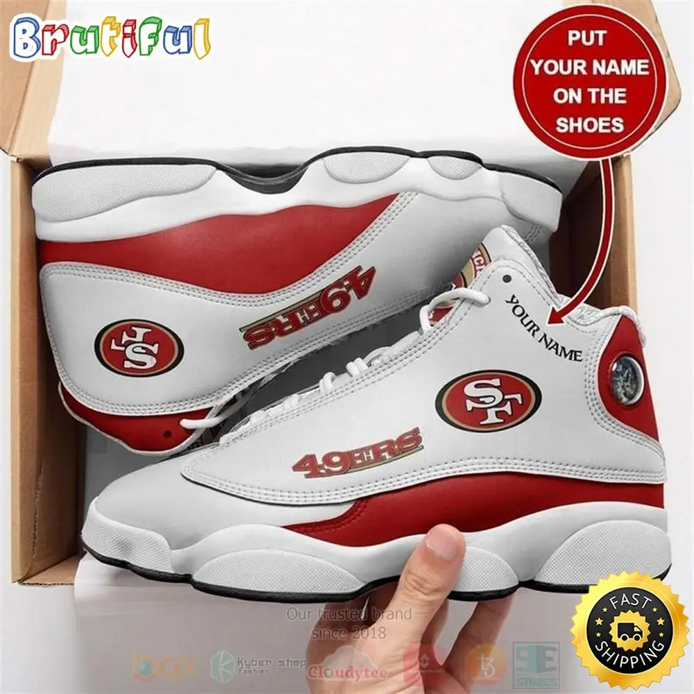 Personalized San Francisco 49Ers Nfl Team Custom Air Jordan 13 Shoes