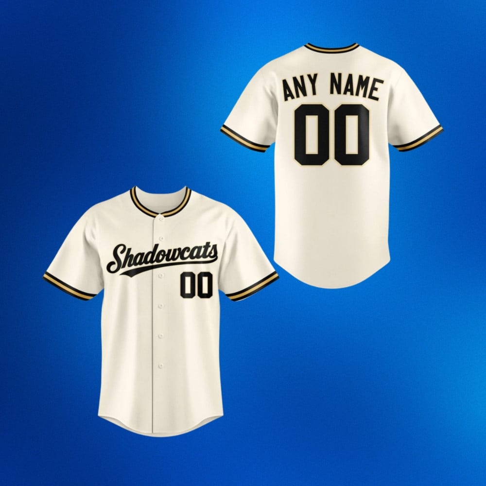Personalized Sherman Shadowcats 2026 New Season Baseball Jersey Shadowcats Merch