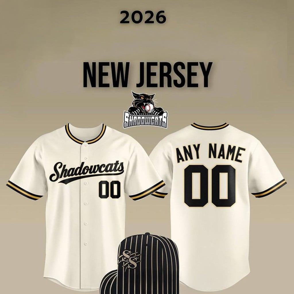 Personalized Sherman Shadowcats 2026 New Specialty Baseball Jersey Shadowcats Merch