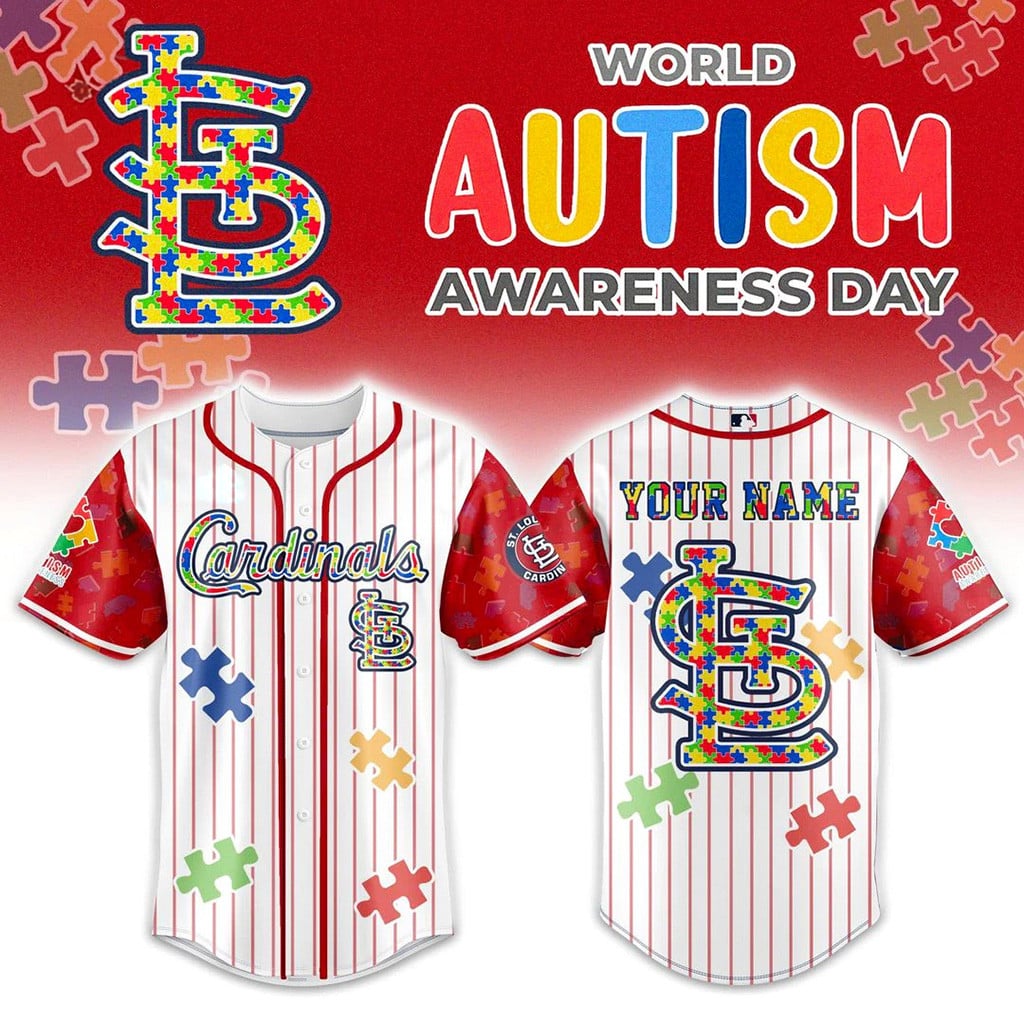 Personalized St Louis Cardinals X Autism Awareness 2026 Baseball Jersey Cardinals Merch