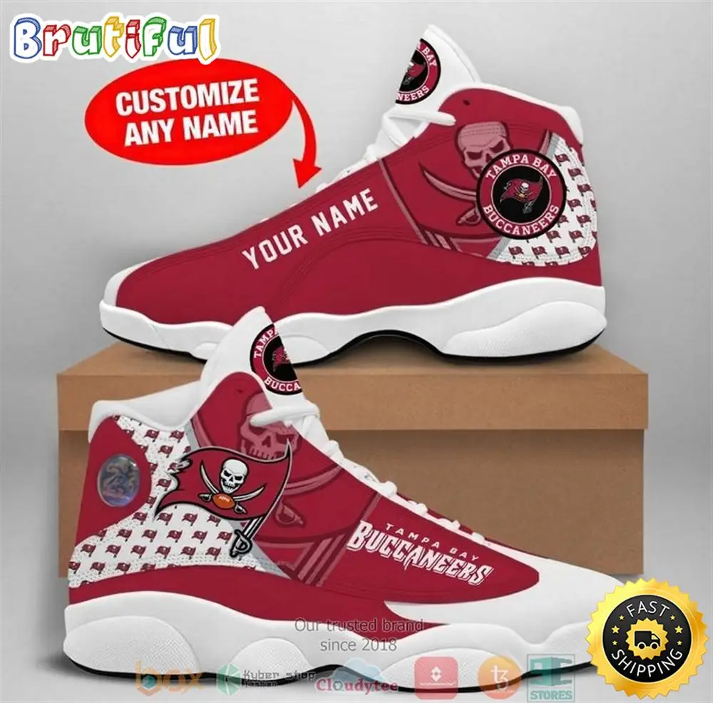 Personalized Tampa Bay Buccaneers Football Nfl 8 Air Jordan 13 Sneaker Shoes Personalized Tampa Bay Buccaneers Football Nfl 8 Air Jordan 13 Sneaker Shoes - Image 1