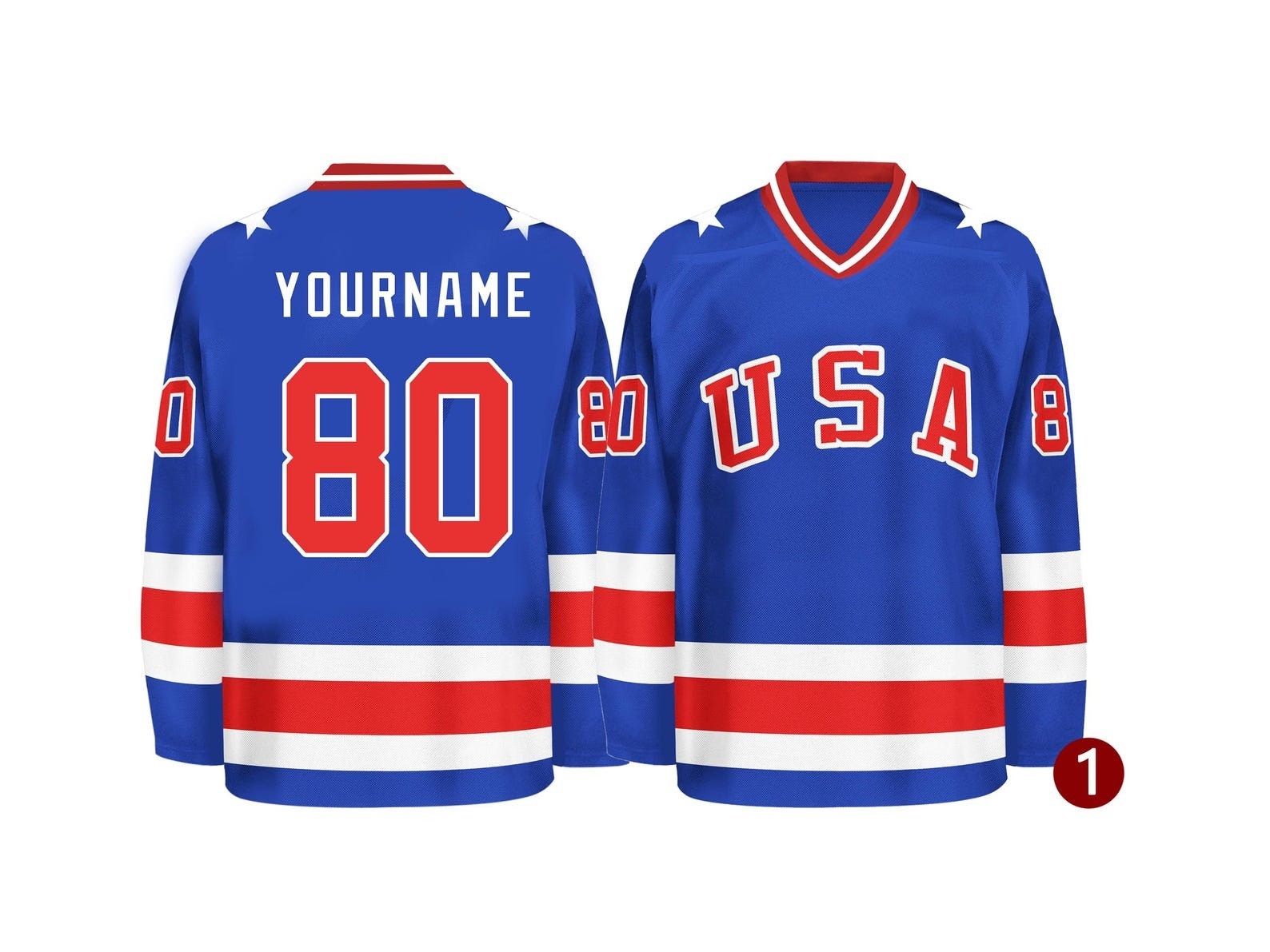 Personalized Team USA 2026 Olympics Hockey Jersey Sports Fan Clothing Best Gifts For Him