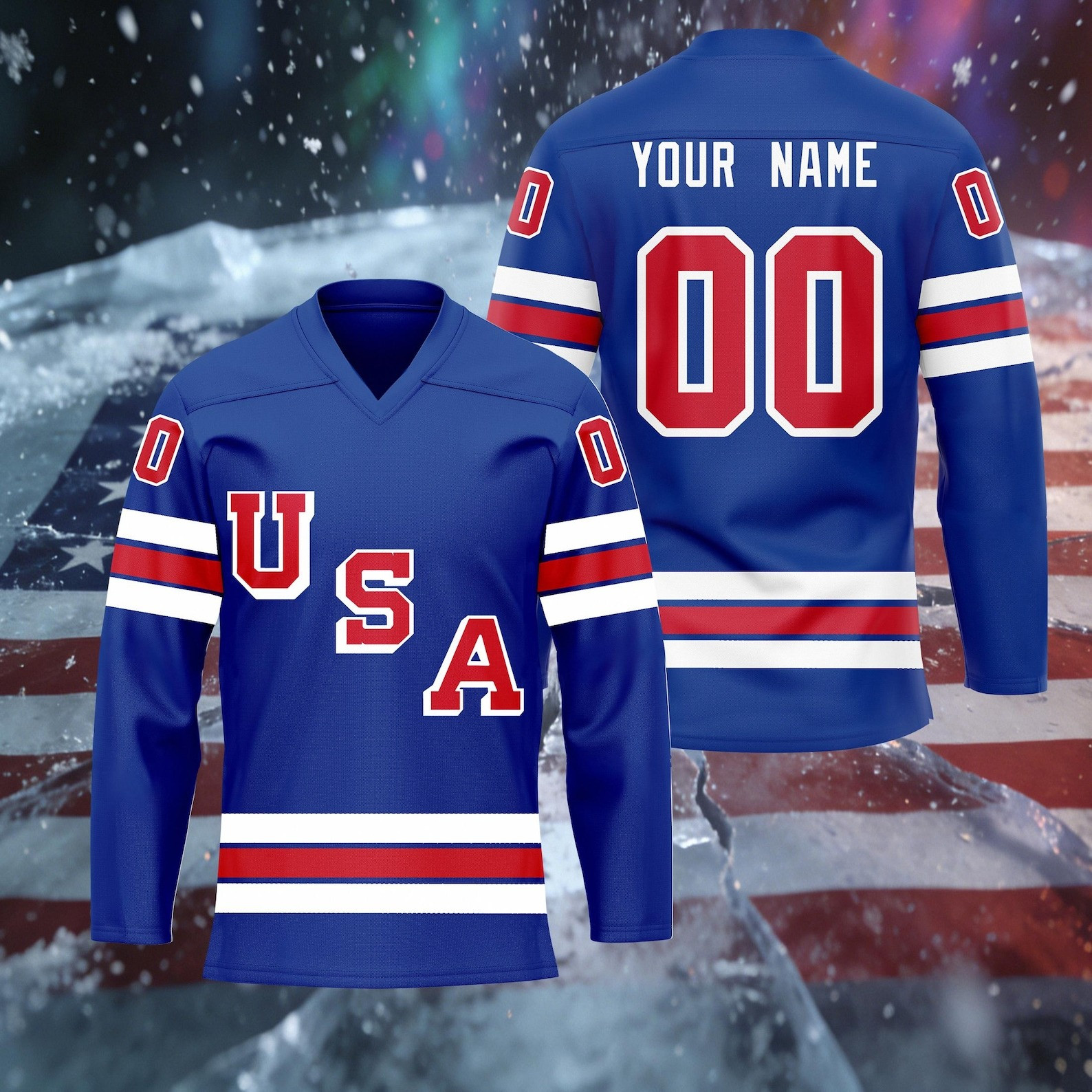 Personalized Team USA 2026 Winter Olympics Hockey Jersey Team USA Merch Gifts For Fans