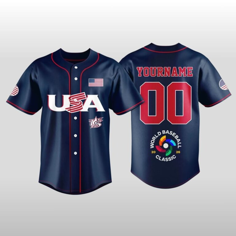 Personalized Team USA Baseball Jersey World Baseball Classic 2026 Merch USA WBC Merchandise