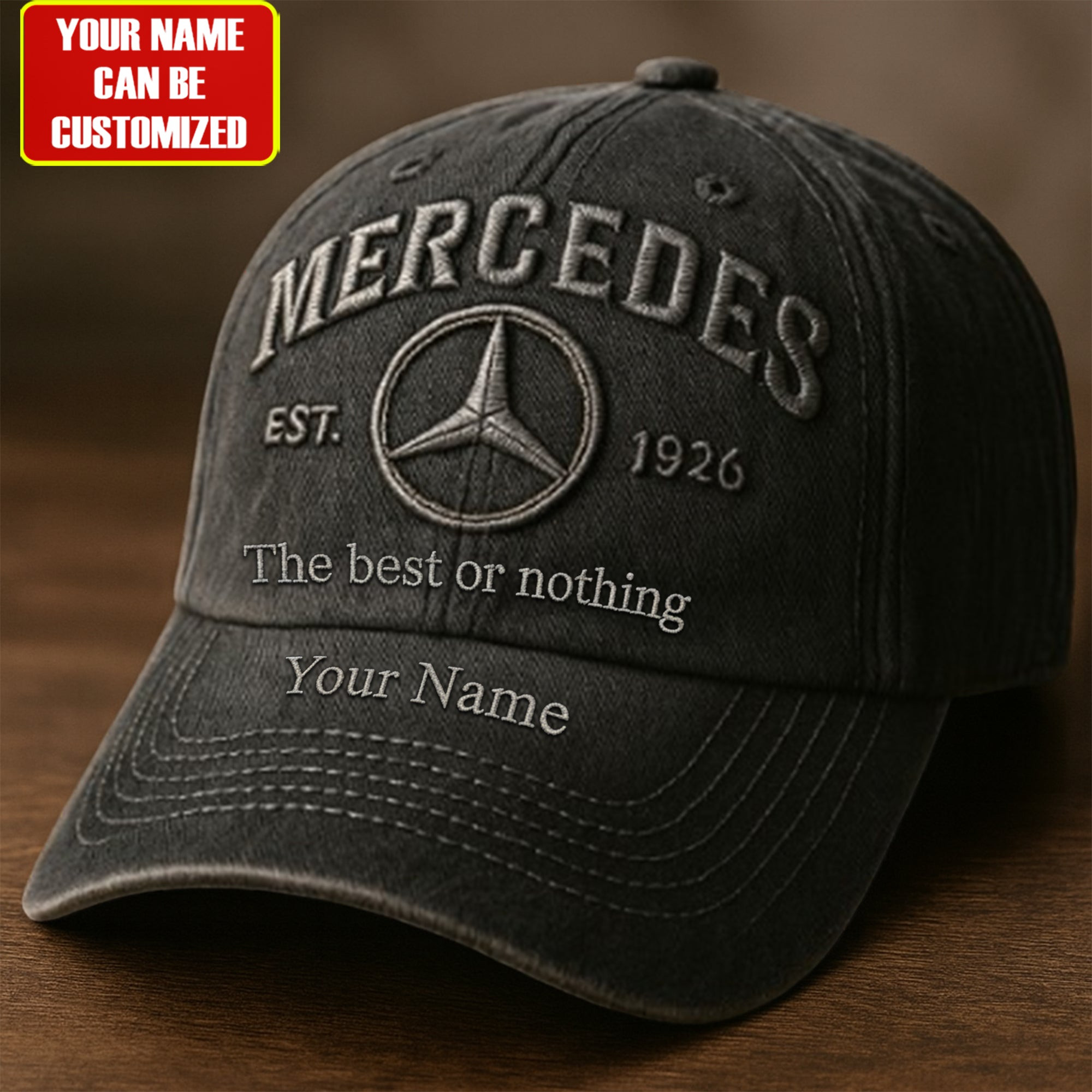 Personalized The Best Or No Thing Slogan Baseball Cap Mercedes Ball Cap Good Father's Day Presents