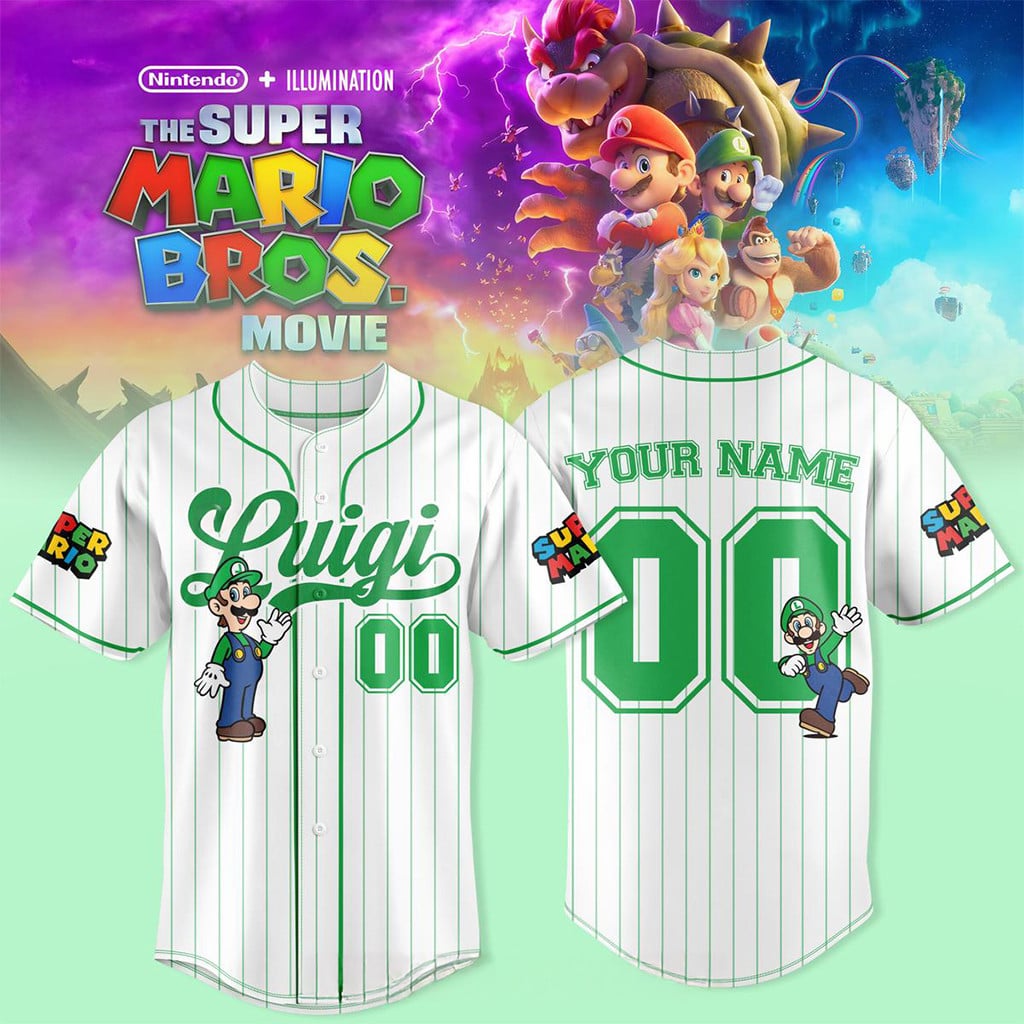 Personalized The Super Mario Bros Movie 2026 Baseball Jersey Birthday Gift For BFF