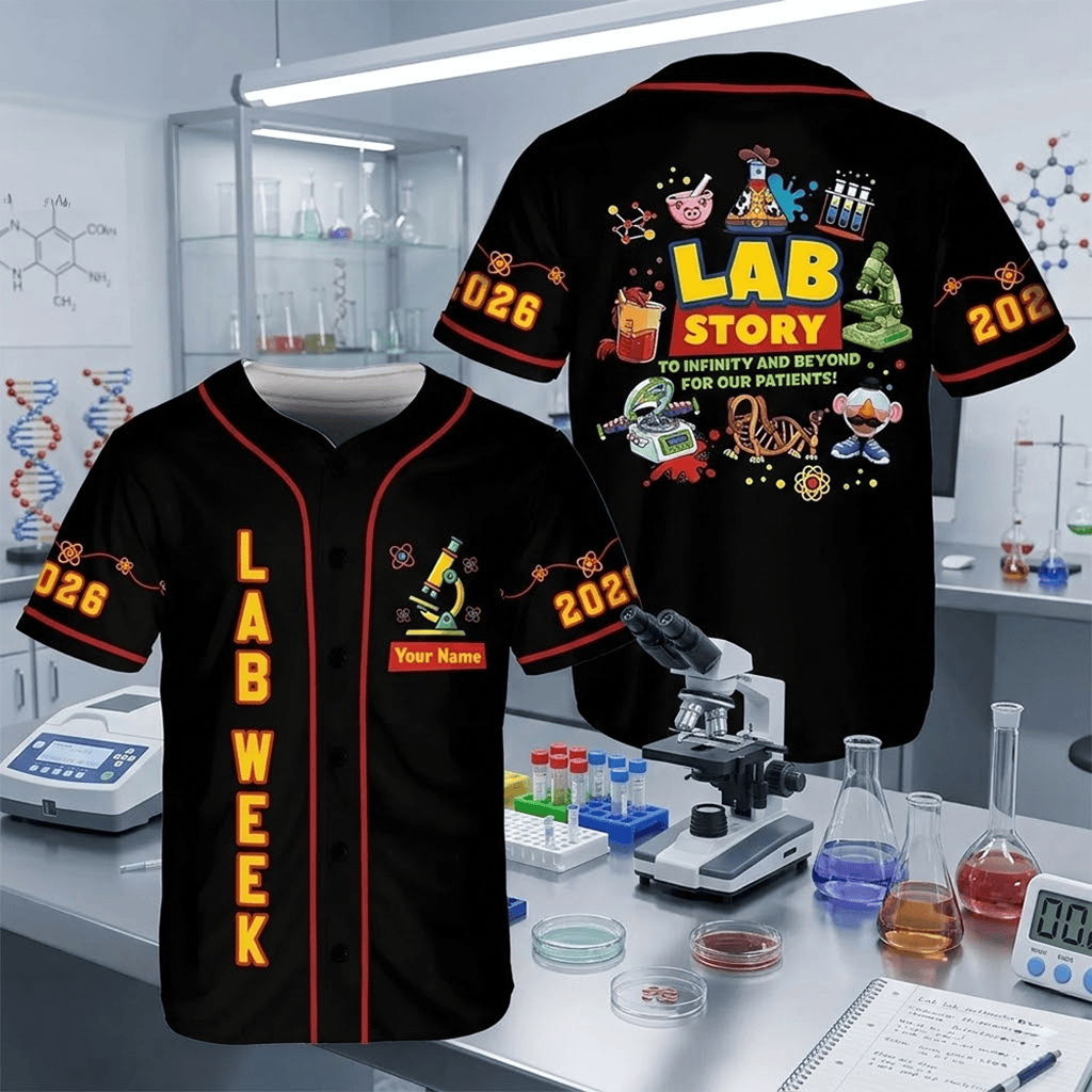 Personalized Toy Story Lab Week 2026 Baseball Jersey Birthday Gift For Son
