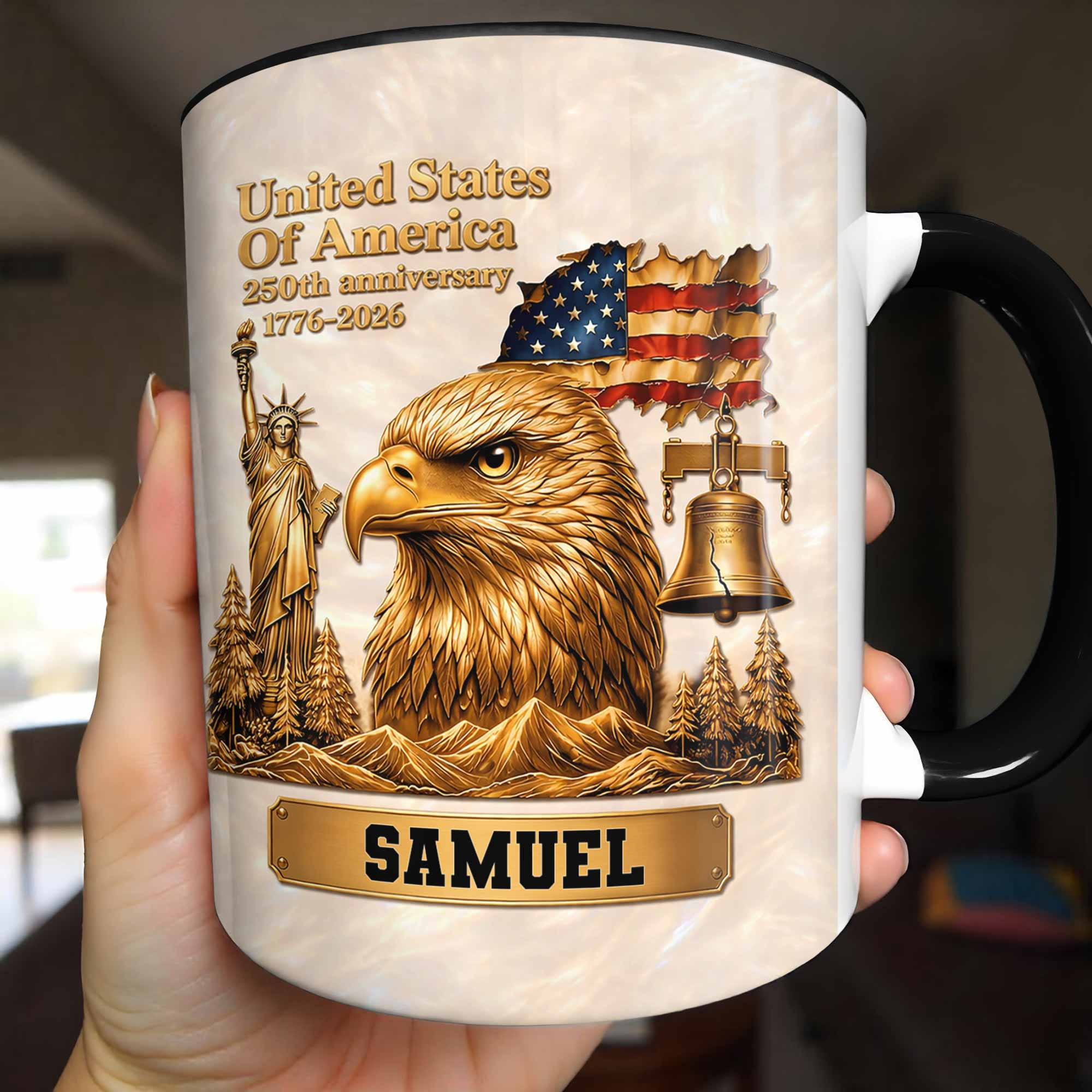 Personalized United States Of America 250th Anniversary Mug Independence Day Gift