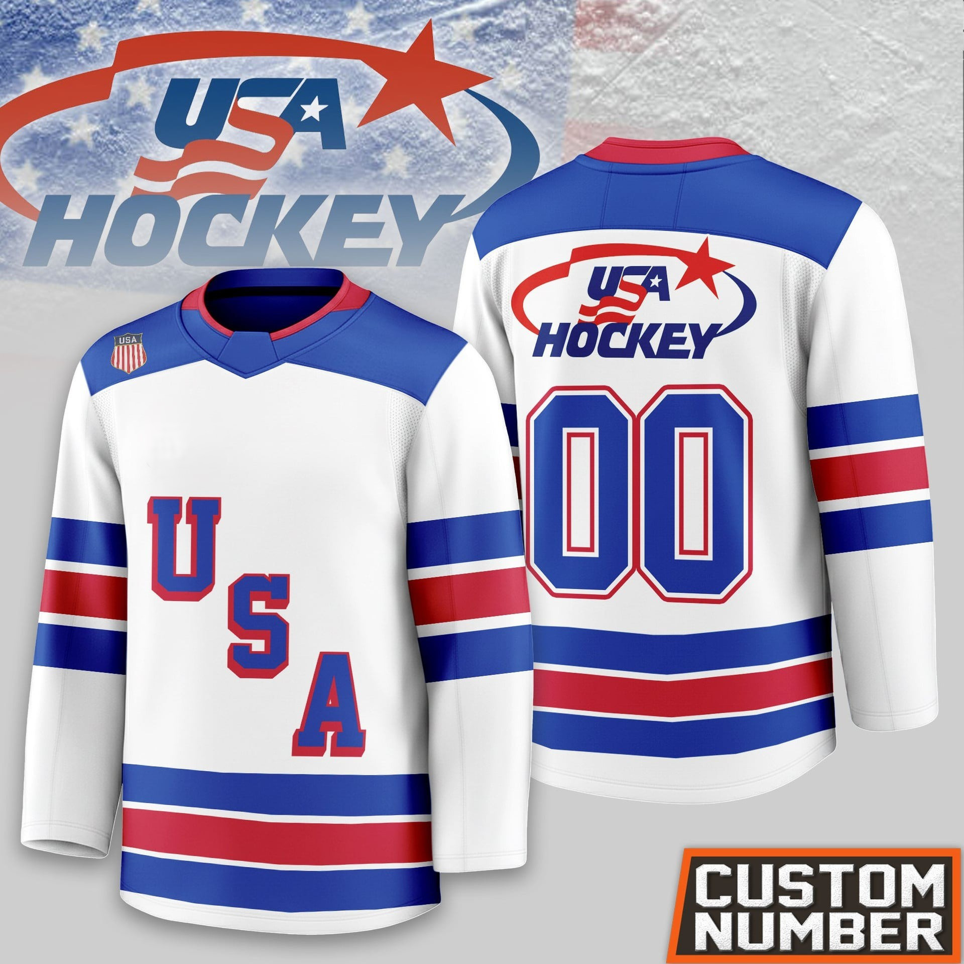 Personalized Usa Hockey Jersey Game Day Clothing Great Gift Ideas For Fan