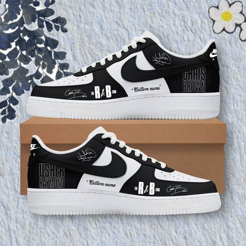Personalized Usher Raymond And Chris Brown The R&B Tour 2026 Air Force Shoes Fan Merch Gifts