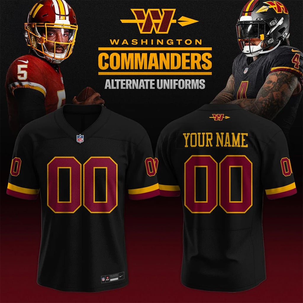 Personalized Washington Commanders Alternate Uniforms 2026 Jersey Commanders Merch For Fans