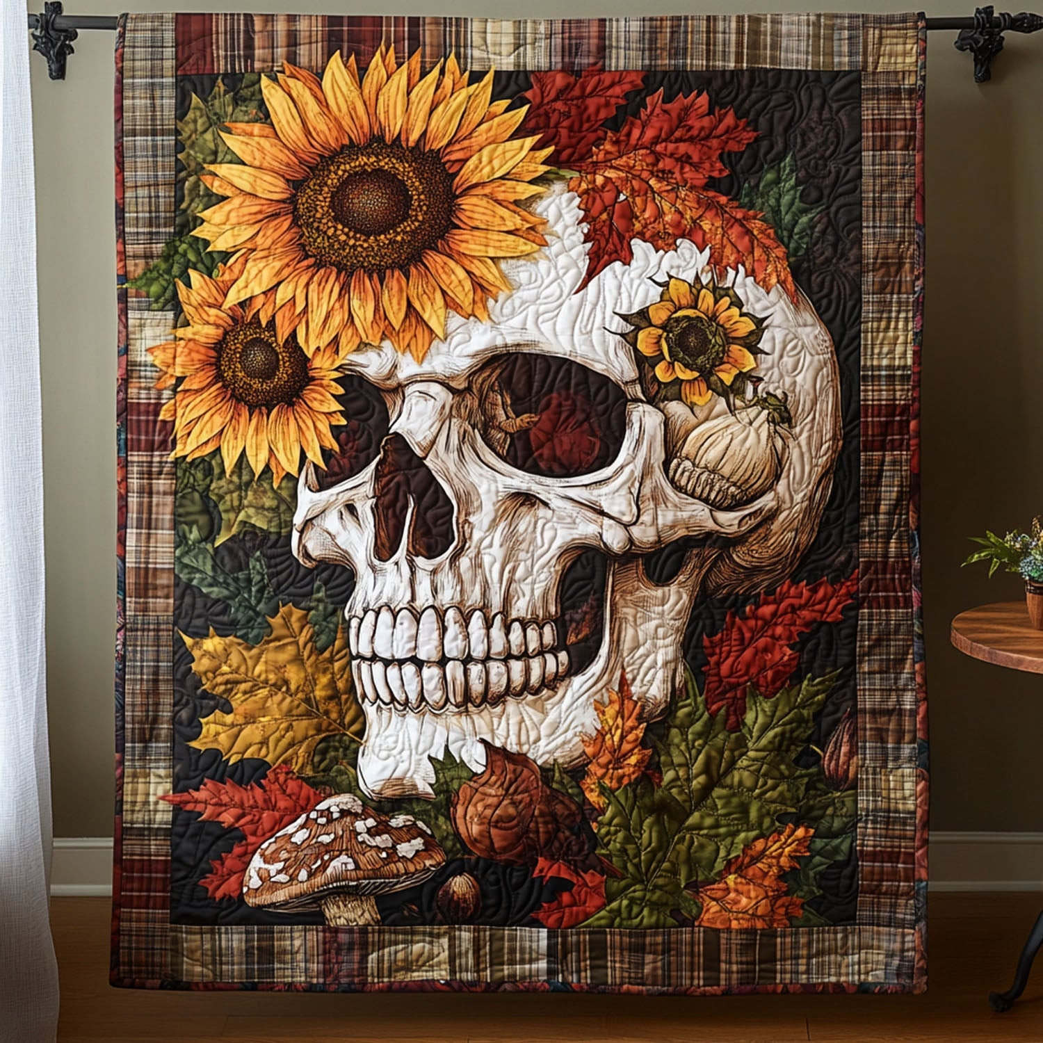 Petal Bones Quilted Blanket Cute Throw Blanket Labrador Gifts For Dog Lovers Petal Bones Quilted Blanket Cute Throw Blanket Labrador Gifts For Dog Lovers - Image 1