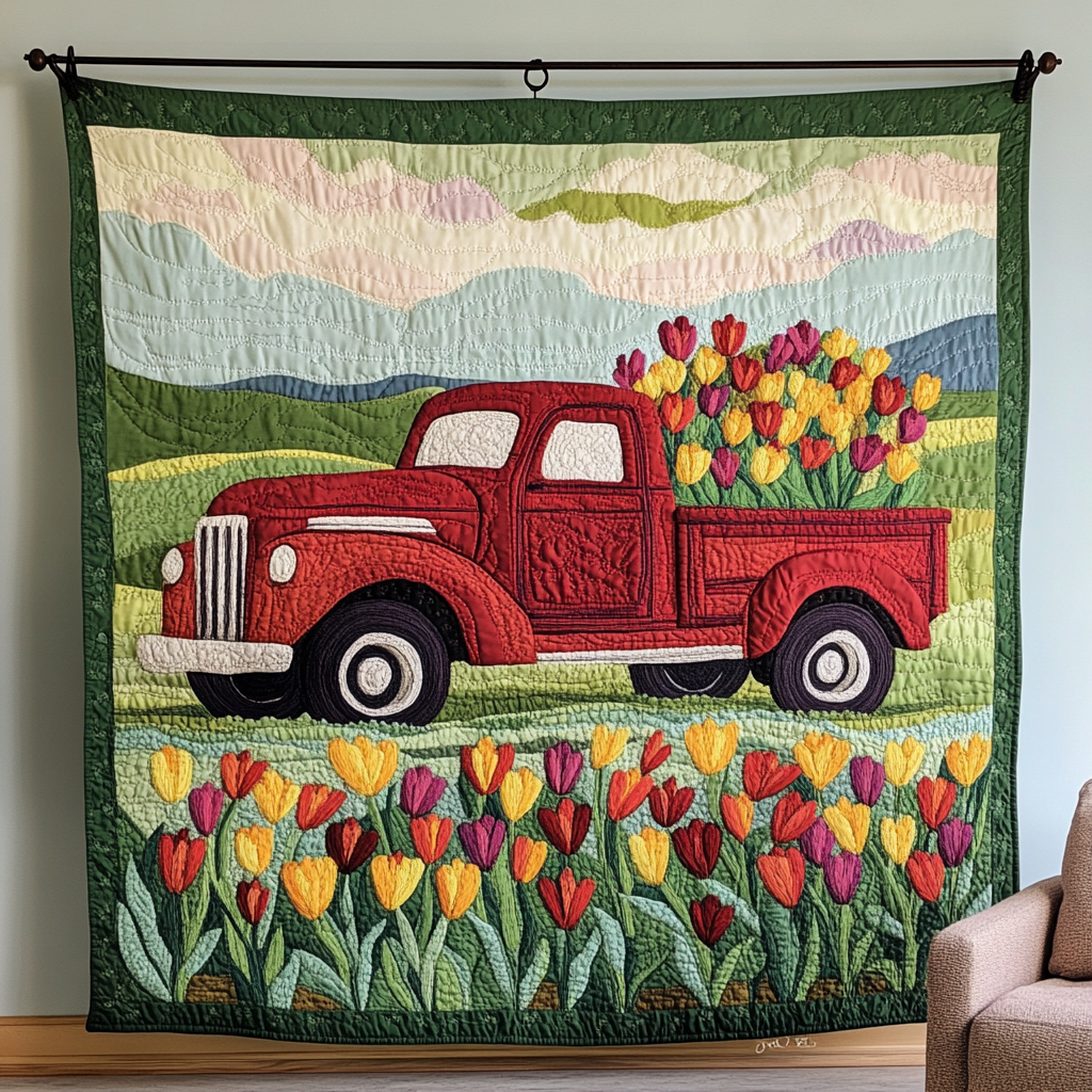 Petal Haul Quilted Blanket Cute Throw Blanket Birthday Gifts For Nature Lovers