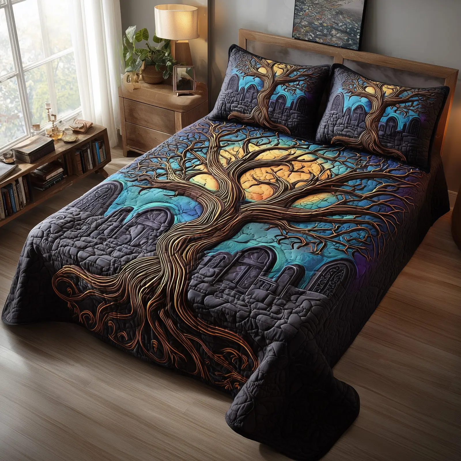Phantom Hollow Quilted Bedding Set Create a Cozy Space