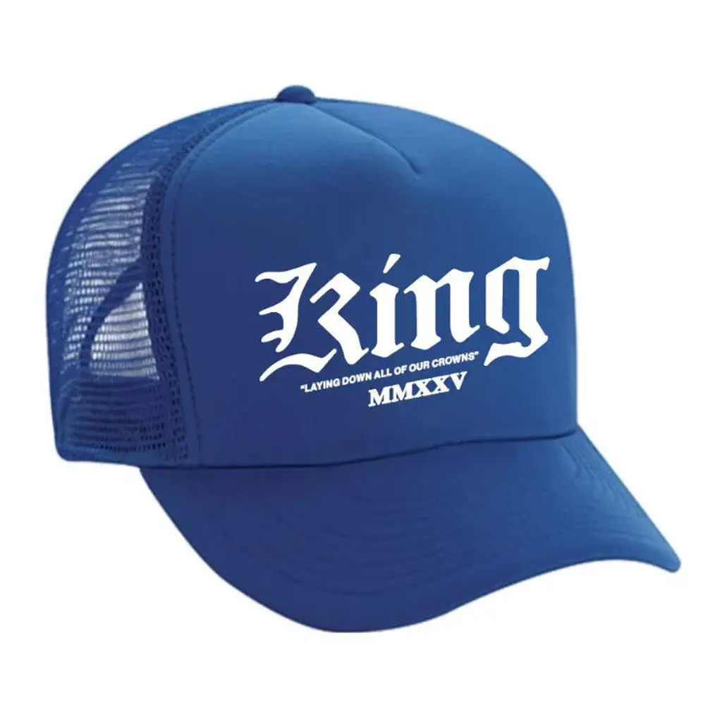 Phil Wickham Merch The King Is In The Room Trucker Hat Gift Ideas For Friends -WearandDecor Phil Wickham Merch The King Is In The Room Trucker Hat Gift Ideas For Friends -WearandDecor - Image 1