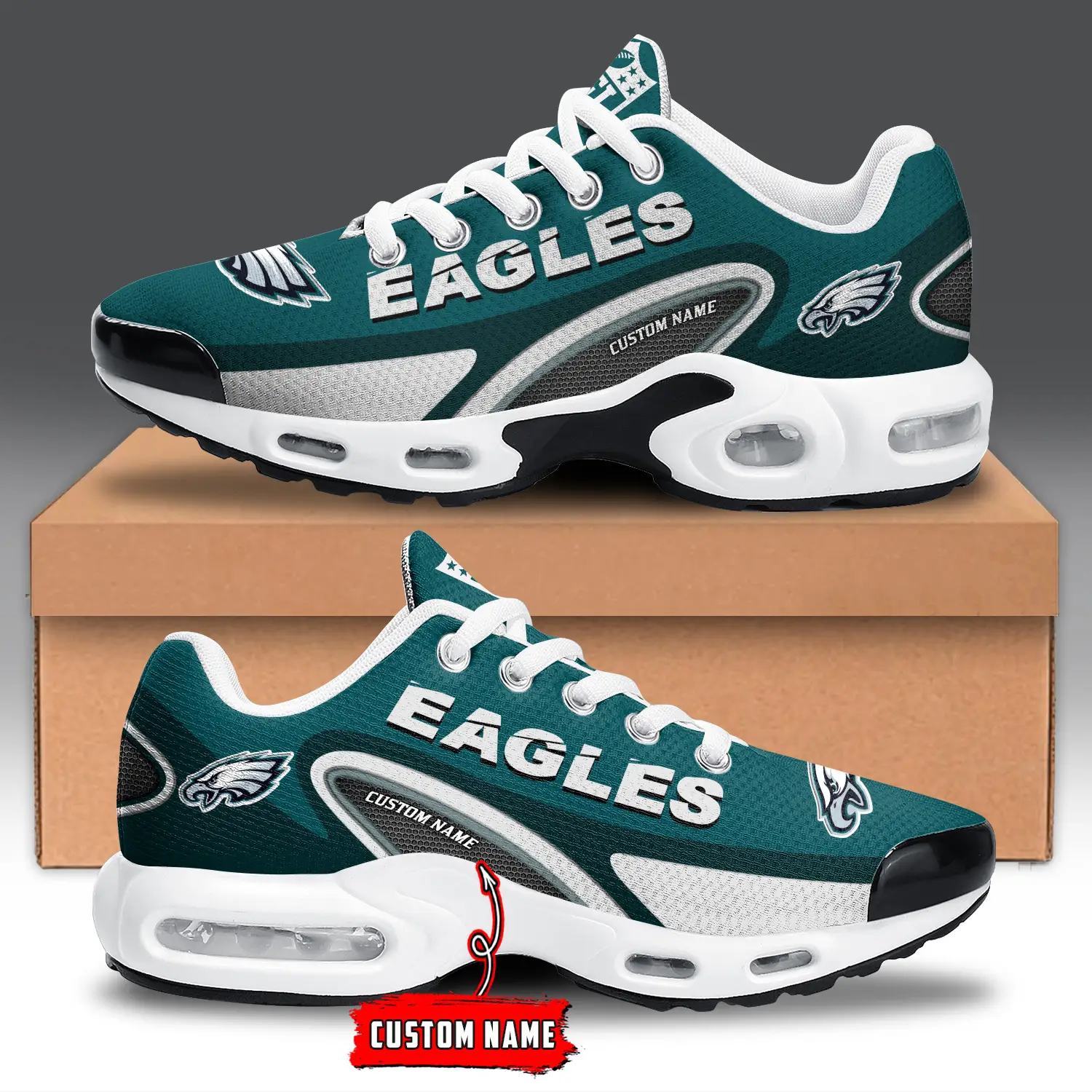 Philadelphia Eagles Air Max Plus Shoes Sneakers For Men And Women Philadelphia Eagles Air Max Plus Shoes Sneakers For Men And Women - Image 1