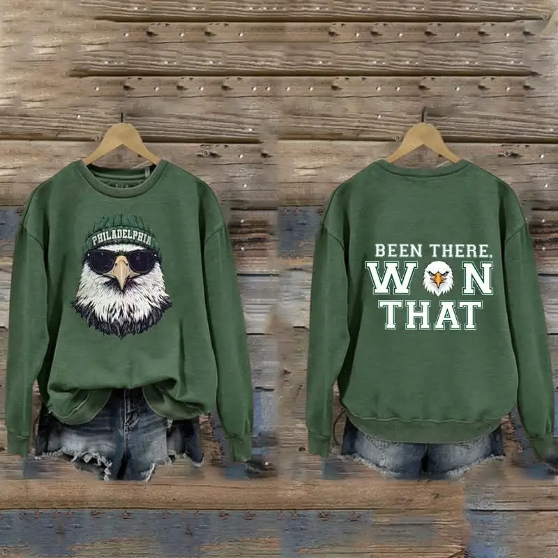 Philadelphia Eagles Been There Won That Sweatshirt Womens Gameday Merch Eagles Football Gifts