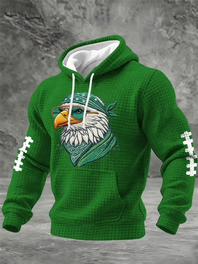 Philadelphia Eagles Football Merch Eagle Graphic Hoodie Game Day Hooded Sweatshirt Philadelphia Eagles Football Merch Eagle Graphic Hoodie Game Day Hooded Sweatshirt - Image 1