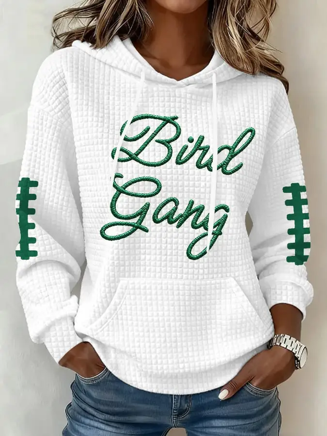 Philadelphia Eagles Merch Bird Gang Hoodie Football Clothing Gift Ideas For Girlfriend